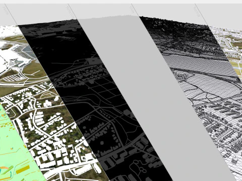 International airport Hamburg Germany 3D Model