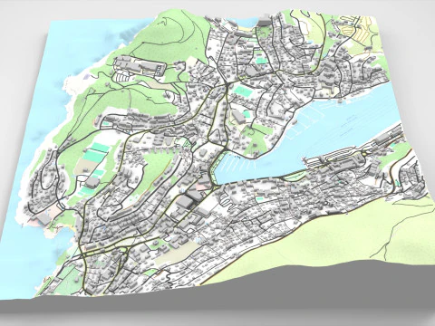 Cityscape Dubrovnik Croatia 3D Model