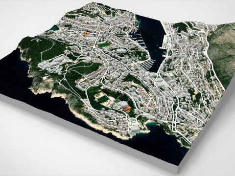 Cityscape Dubrovnik Croatia 3D Model