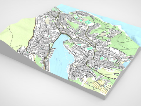 Cityscape Dubrovnik Croatia 3D Model