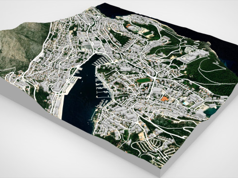 Cityscape Dubrovnik Croatia 3D Model
