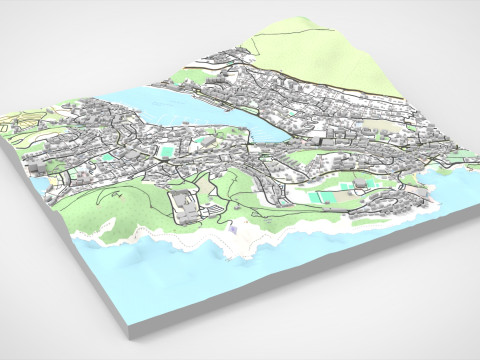 Cityscape Dubrovnik Croatia 3D Model