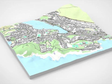 Cityscape Dubrovnik Croatia 3D Model