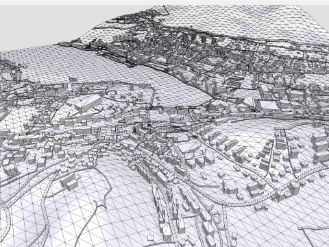 Cityscape Dubrovnik Croatia 3D Model