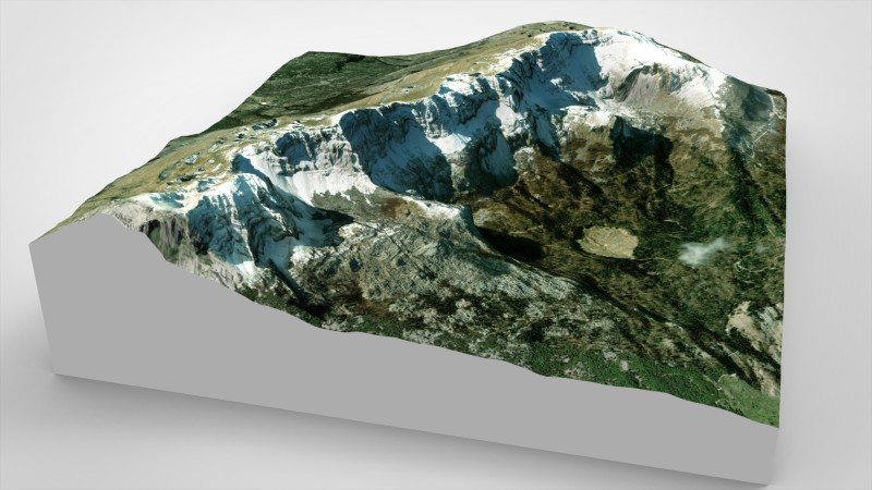 Mountain landscape Bubreg Bosnia and Herzegovina 3D Model .c4d .max .obj .3ds .fbx .stl .blend