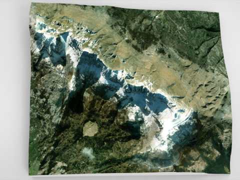 Mountain landscape Bubreg Bosnia and Herzegovina 3D Model