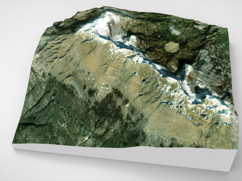 Mountain landscape Bubreg Bosnia and Herzegovina 3D Model
