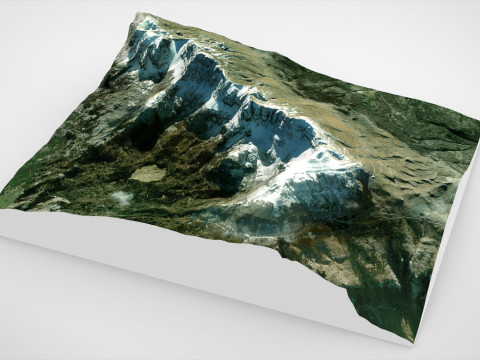Mountain landscape Bubreg Bosnia and Herzegovina 3D Model