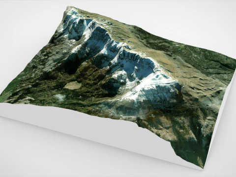 Mountain landscape Bubreg Bosnia and Herzegovina 3D Model