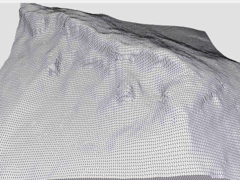 Mountain landscape Bubreg Bosnia and Herzegovina 3D Model
