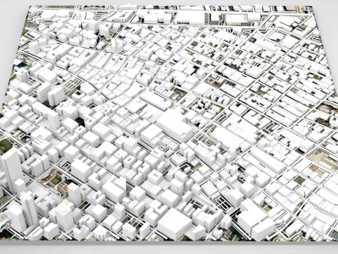 Skid Row Los Angeles United States 3D Model