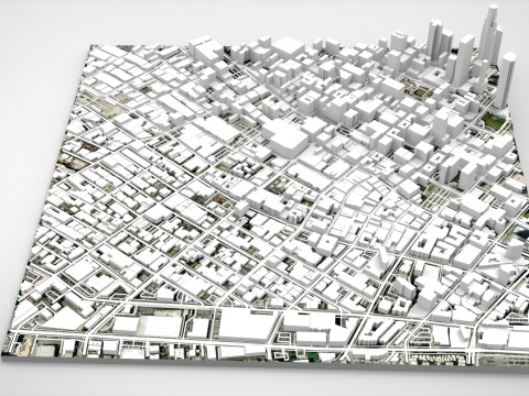 Skid Row Los Angeles United States 3Dモデル