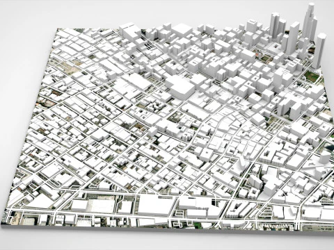 Skid Row Los Angeles United States 3D Model