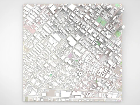 Skid Row Los Angeles United States 3D Model