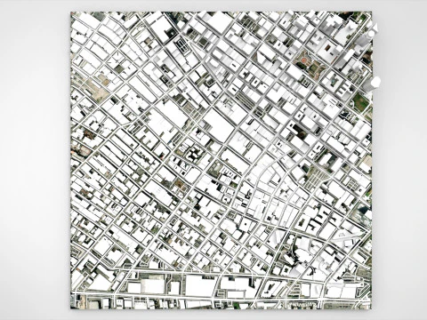 Skid Row Los Angeles United States 3D Model