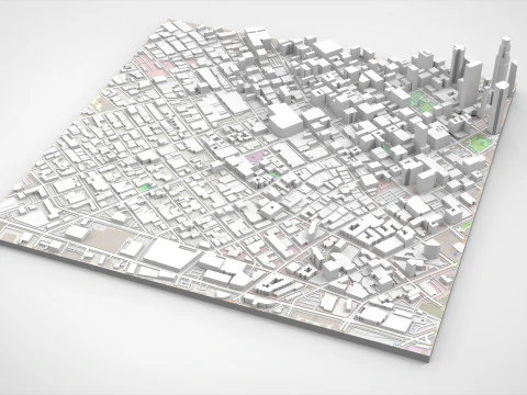 Skid Row Los Angeles United States 3D Model