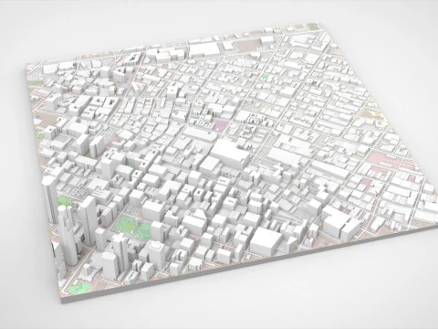 Skid Row Los Angeles United States 3D Model