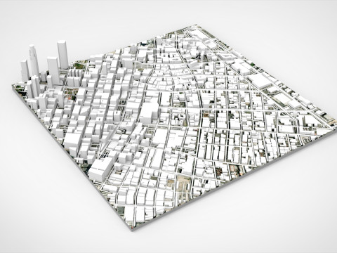 Skid Row Los Angeles United States 3Dモデル