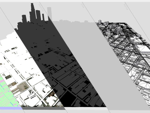 Skid Row Los Angeles United States 3D Model