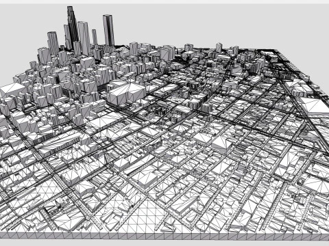 Skid Row Los Angeles United States 3D Model