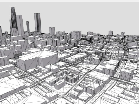 Skid Row Los Angeles United States 3D Model