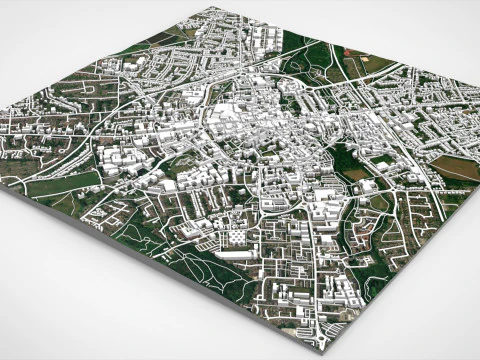 Cityscape Canterbury United Kingdom 3D Model