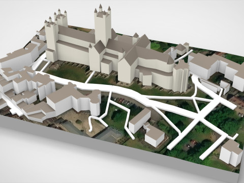 Canterbury Cathedral Great Britain 3D Модель