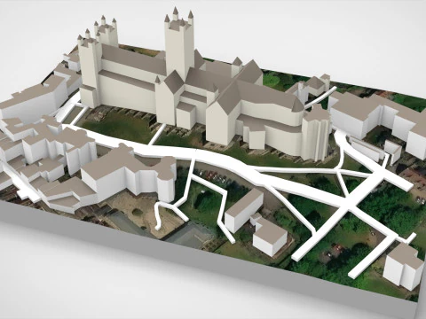 カンタベリー大聖堂 イギリス 3Dモデル