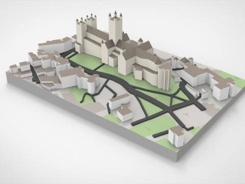 Canterbury Cathedral Great Britain 3D 模型