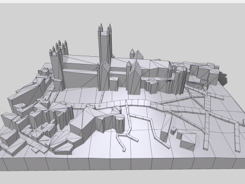 Canterbury Cathedral Great Britain 3D 模型