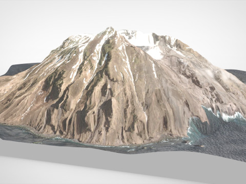 Island Chirinkotan Greater Kuril Islands 3D मॉडल