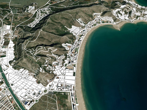 Cityscape Cullera Spain Modèle 3D