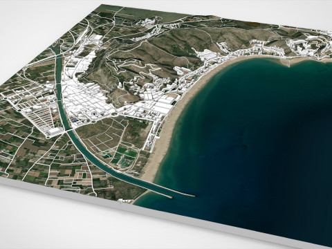 Cityscape Cullera Spain Modèle 3D