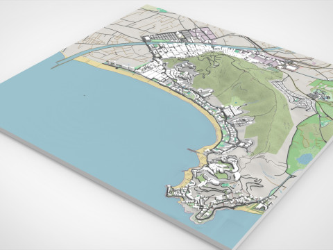 Cityscape Cullera Spain Modèle 3D