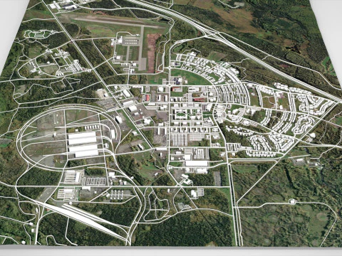 합동기지 Elmendorf Richardson 앵커리지 알래스카 미국 3D 모델