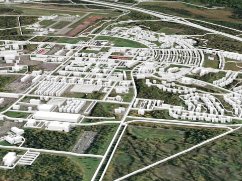 합동기지 Elmendorf Richardson 앵커리지 알래스카 미국 3D 모델