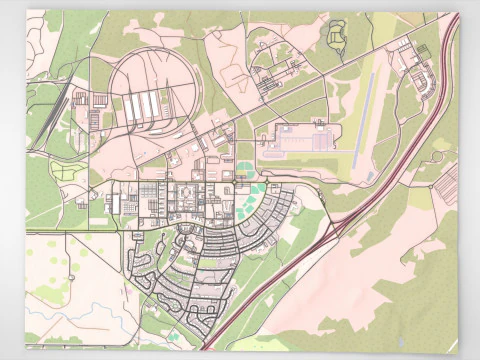 합동기지 Elmendorf Richardson 앵커리지 알래스카 미국 3D 모델