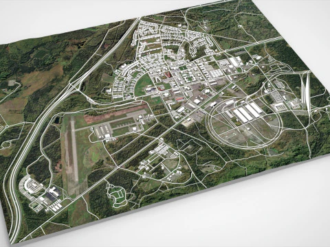 합동기지 Elmendorf Richardson 앵커리지 알래스카 미국 3D 모델