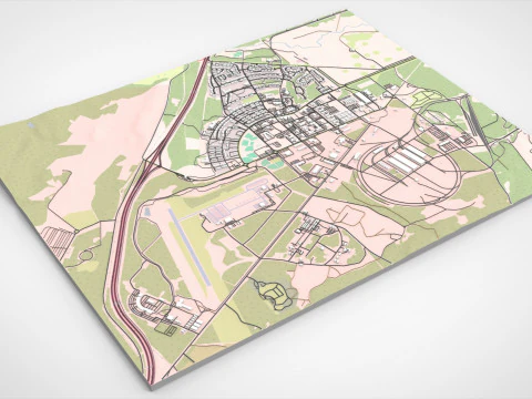 합동기지 Elmendorf Richardson 앵커리지 알래스카 미국 3D 모델