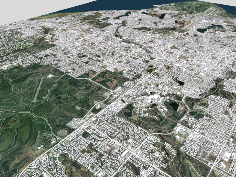 Cityscape Anchorage Alaska United States 3D Model