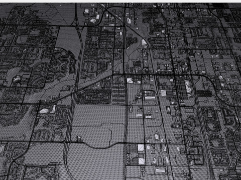 Cityscape Anchorage Alaska United States 3D Model