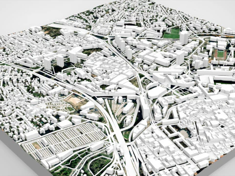 Cityscape Toulon France 3D Model