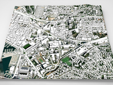 Cityscape Toulon France 3D 模型