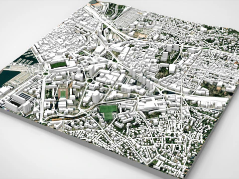 Cityscape Toulon France 3D Model