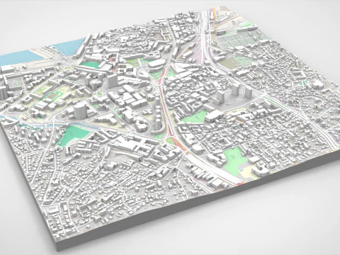 Cityscape Toulon France 3D Model