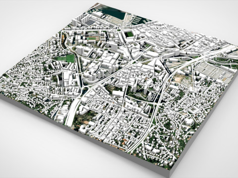 Cityscape Toulon France 3D 模型