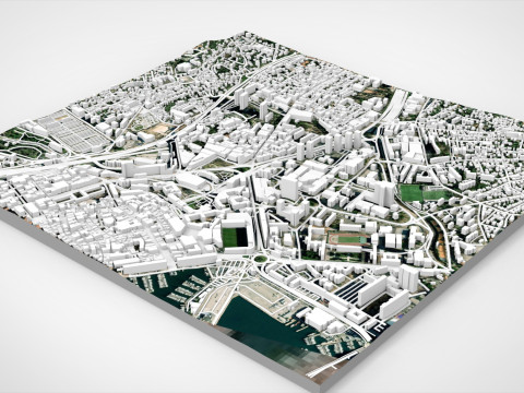 Cityscape Toulon France 3D 模型
