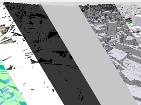 Cityscape Toulon France 3D Model