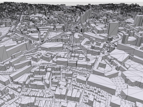 Cityscape Toulon France 3D 模型