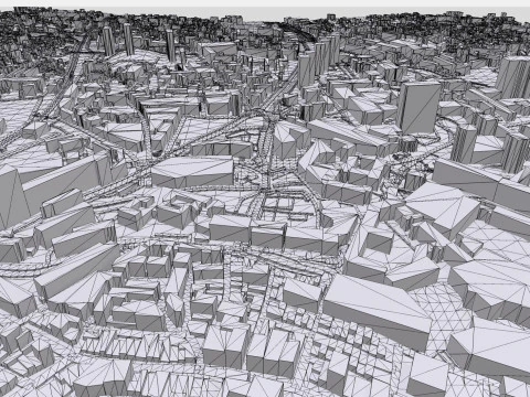 Cityscape Toulon France 3D Model